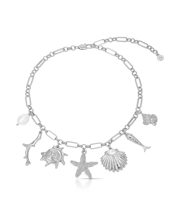 

Ожерелье с подвесками «Океанические мечты» Ettika, silver