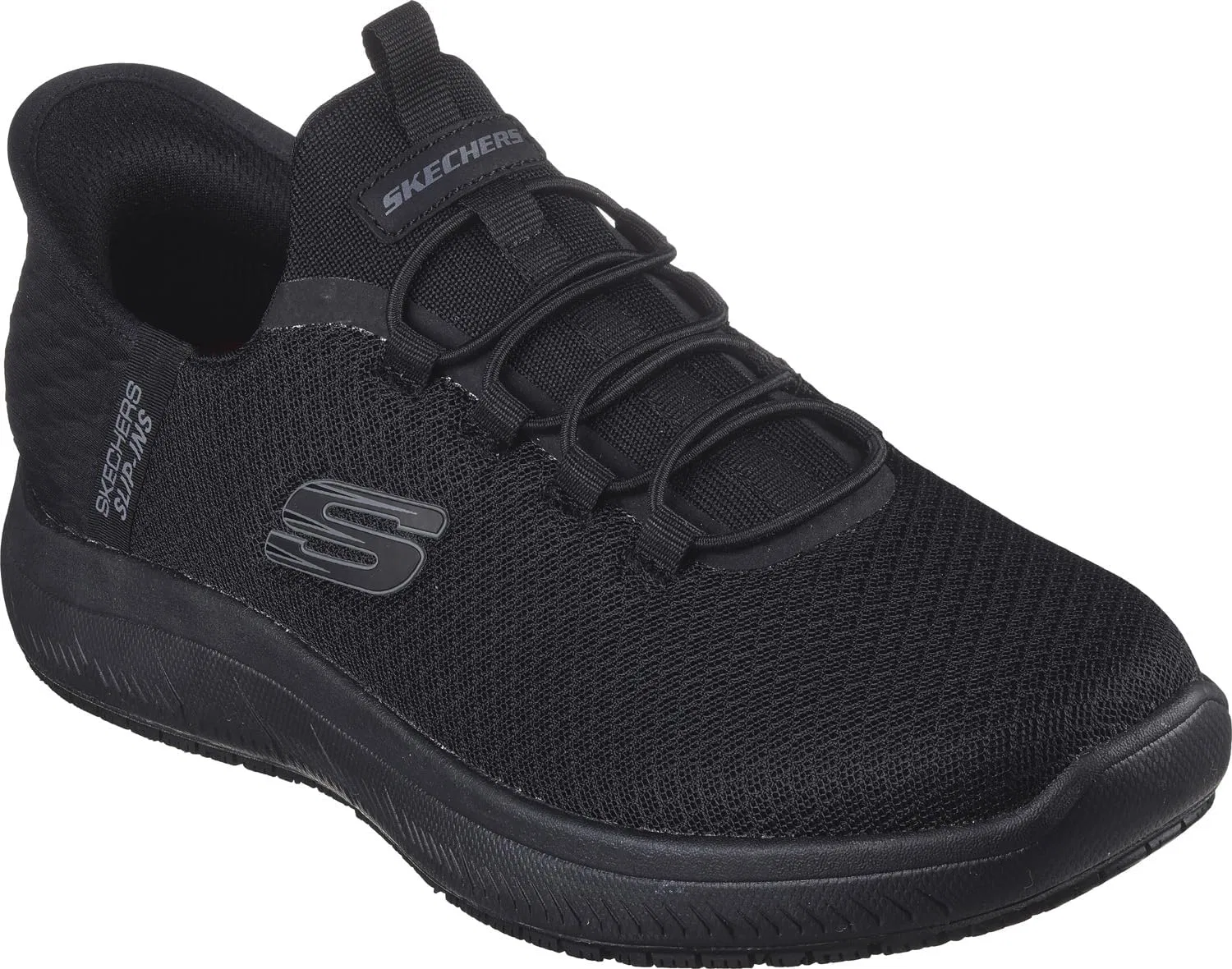 Мужские кроссовки Skechers Summits High Range Hands Free Slip-in, Black — фото 2