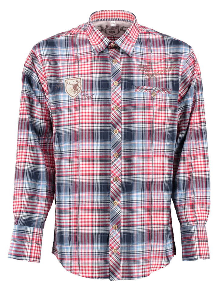 

OS-Trachten Традиционная рубашка «Илили» среднего красного цвета