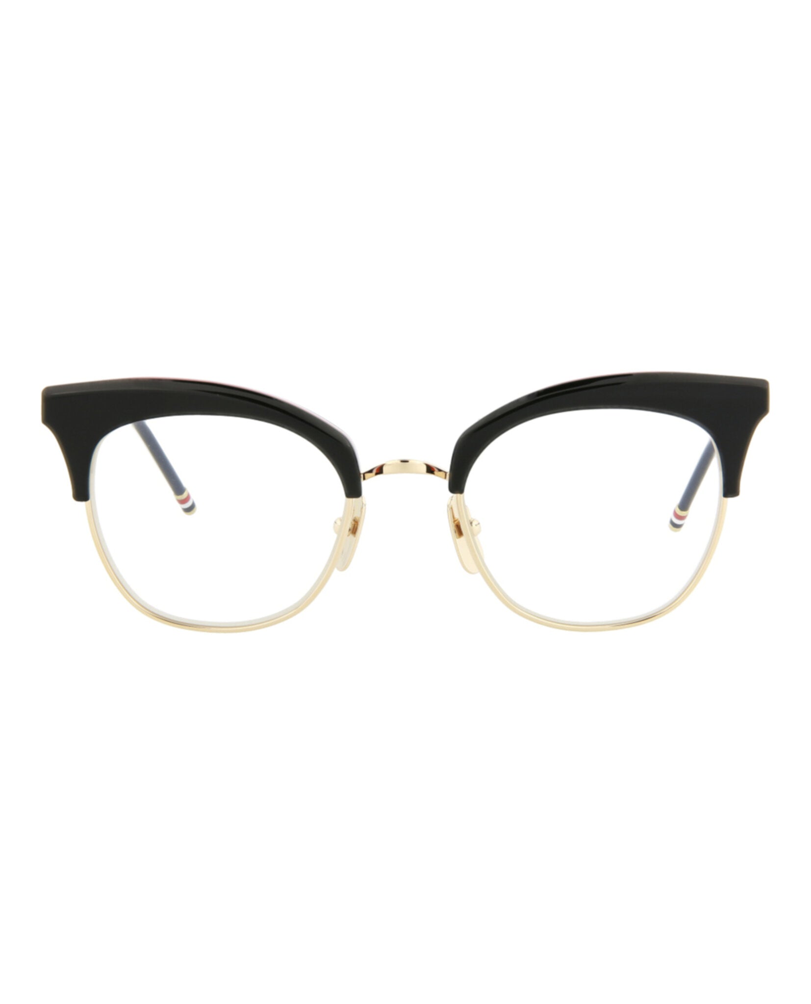 

Оправы для очков Cat Eye-Frame из ацетата Thom Browne, золотой/черный/прозрачный