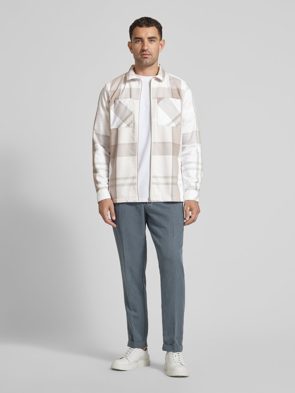

Куртка-рубашка прямого кроя с застежкой-молнией, модель «ETTRICK» Barbour