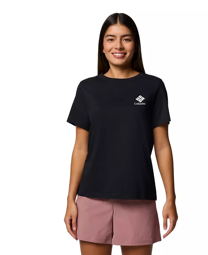 

Женский топ с короткими рукавами Rolling Bend Graphic, размеры XS–3X Columbia