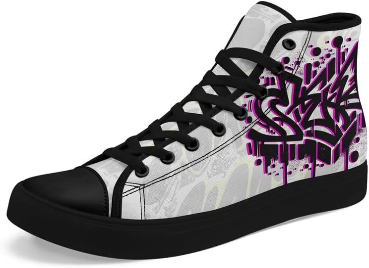 

Женские ультрафashion кеды на высокой подошве AWSOLE Yoga с принтом, унисекс, шнуровка, повседневная обувь для прогулок, тенниса и тренировок, белый/черный