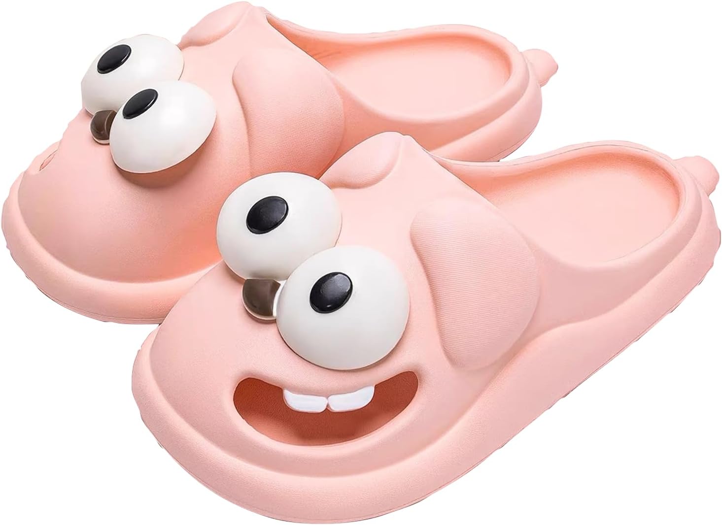 

Тапочки Kissing, летние тапочки с большой глазурой, унисекс, милые мультяшные удобные шлепанцы, для дома, ванной, с нескользящей подошвой, легкие для душа, пляжа, бассейна и улицы (черные, женский размер 7) Shekako