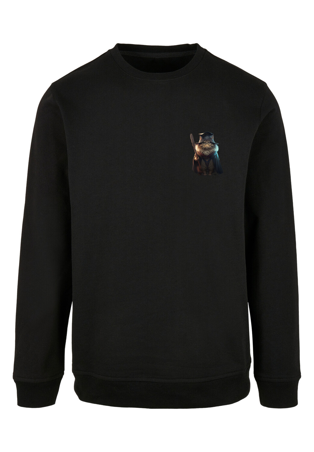 

Пуловер F4NT4STIC Sweatshirt Wizard Cat CREW, черный