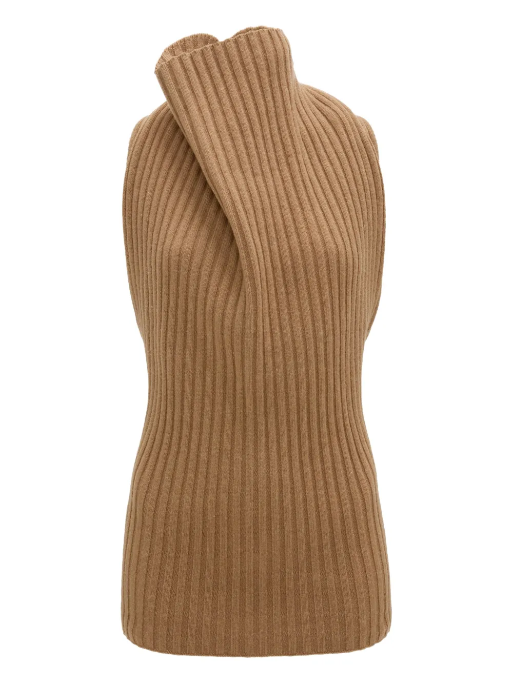 

Драпированный рубчатый топ VICTORIA BECKHAM, нейтральный