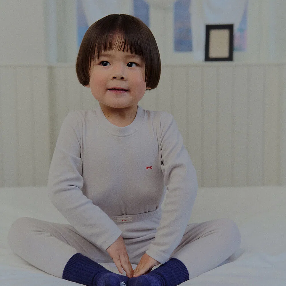 Детская домашняя футболка Soft Stretch серого цвета от Avo