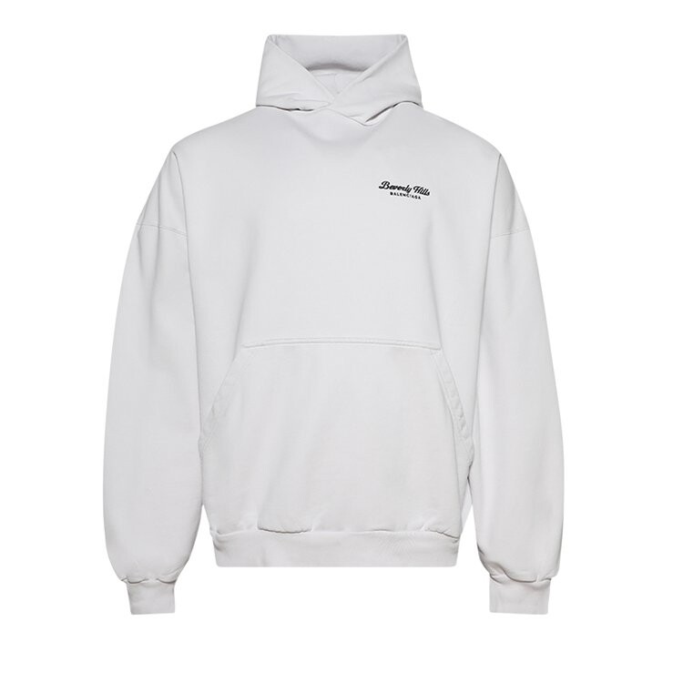 

Худи Balenciaga Beverly Hills Oversized Hoodie, цвет Off White/Black