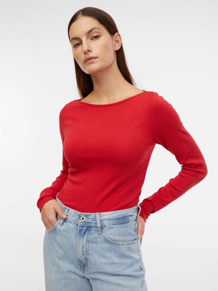 

Футболка с длинными рукавами Gap, красный