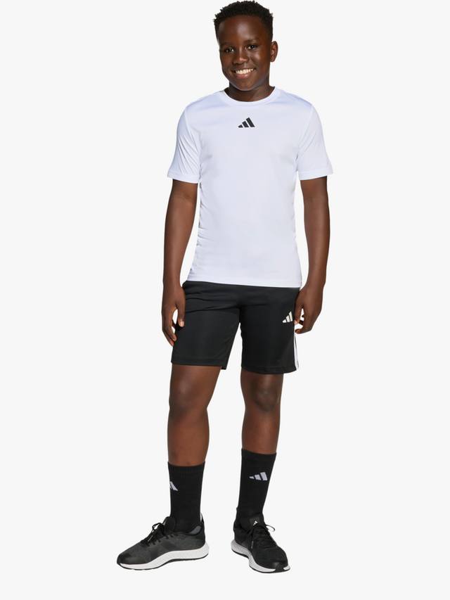 

Детский комплект футболка и шорты Train Essentials 3-Stripes adidas, White/Black