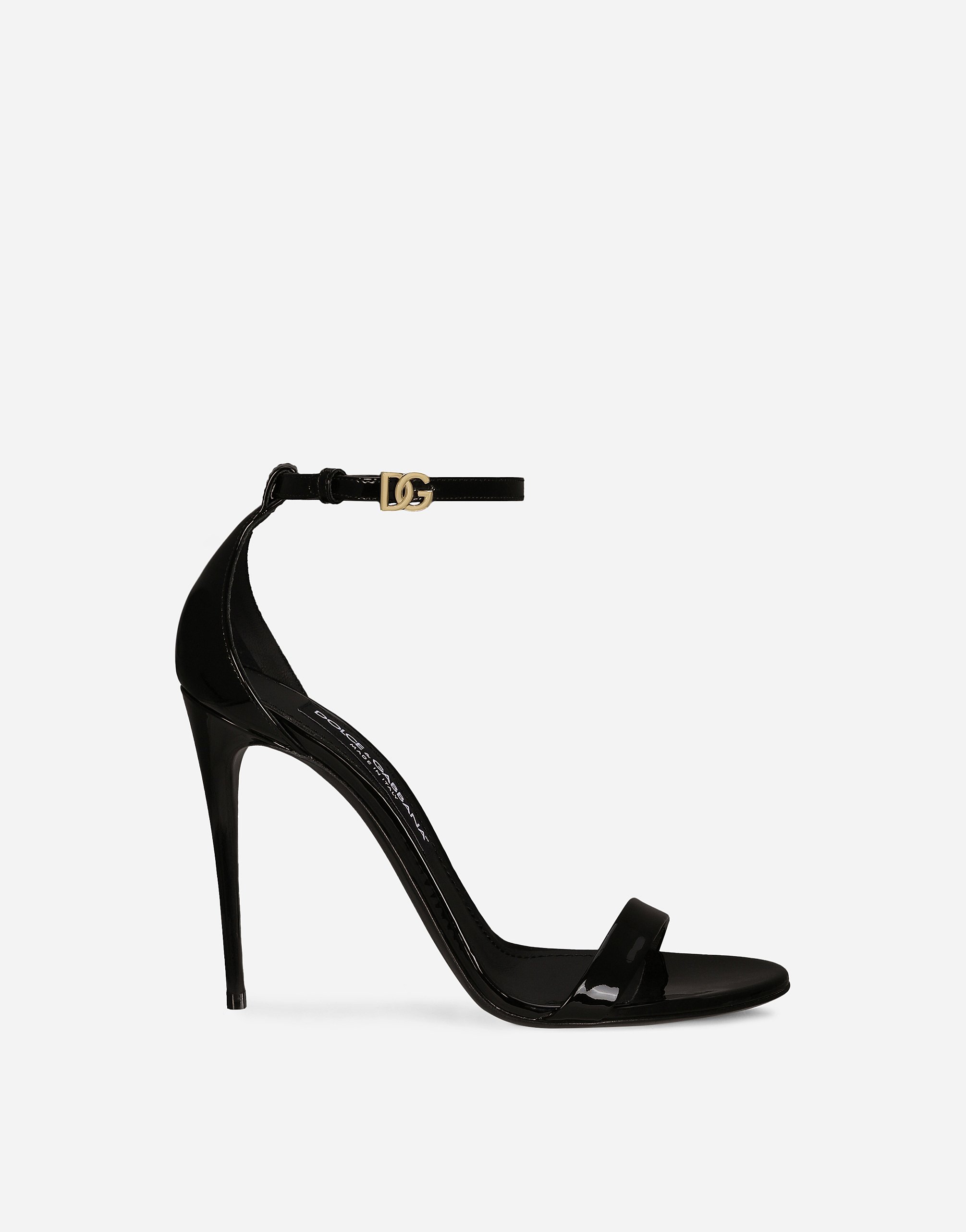 Босоножки из лакированной кожи Dolce & Gabbana, мультиколор