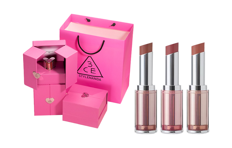 

Мягкий матовый тюбик 3 упаковки набор макияжа легко растушевывается матовый 3CE