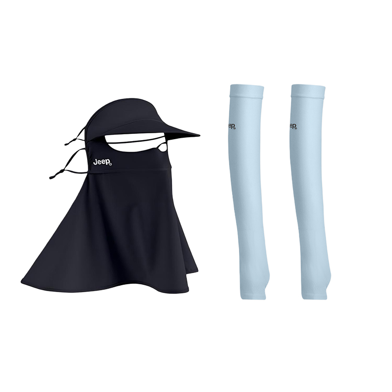 

Ветро- и пылезащитная термомаска для велоспорта, бега, альпинизма и поездок на работу, унисекс Jeep, cooling three-piece set[face masks * 1 piece+cooling arm sleeves * 2 pack celestial синий]