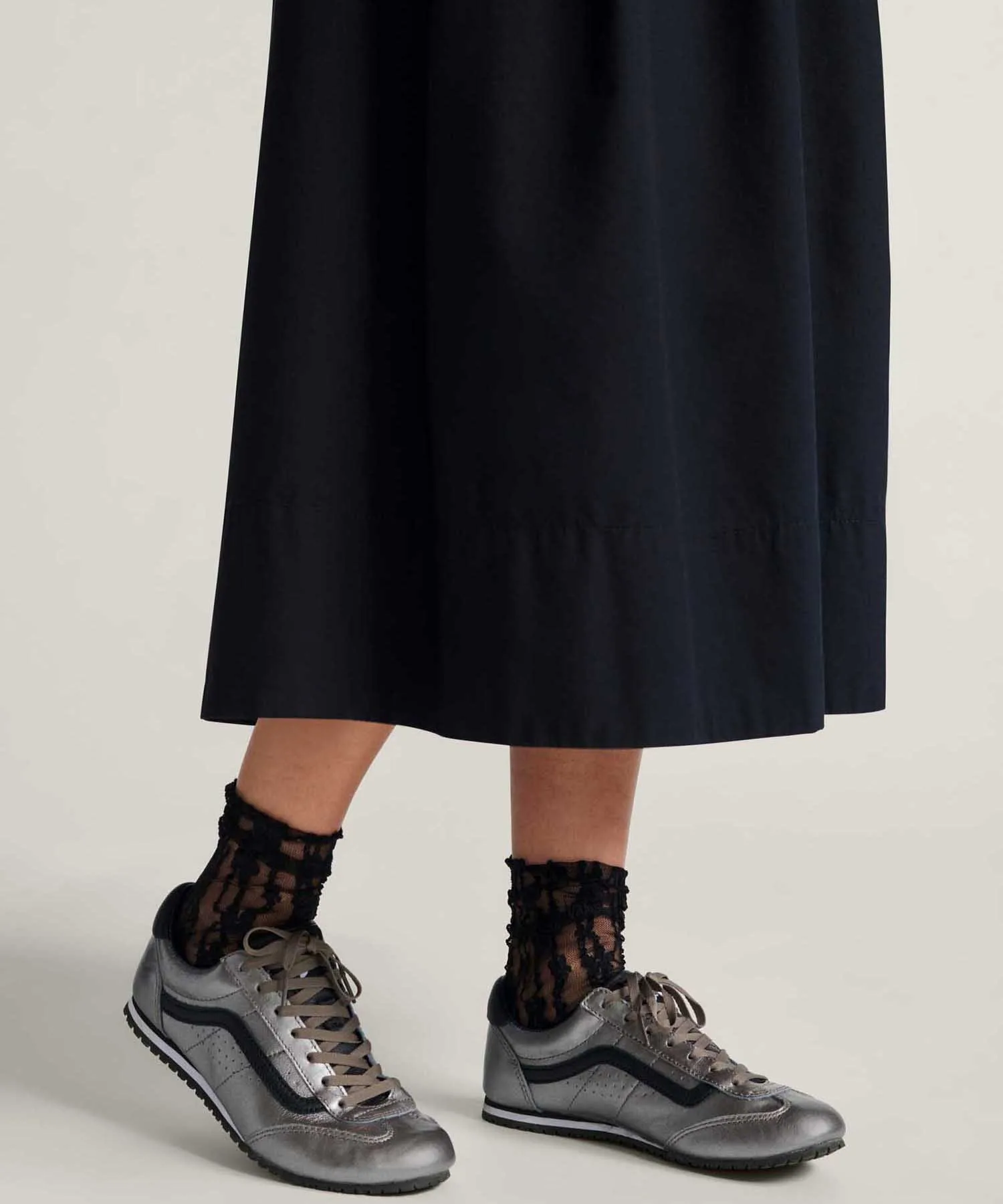 Кроссовки из натуральной кожи VANS PREMIUM LX Super Lowpro GUN METAL серебристые — фото 4