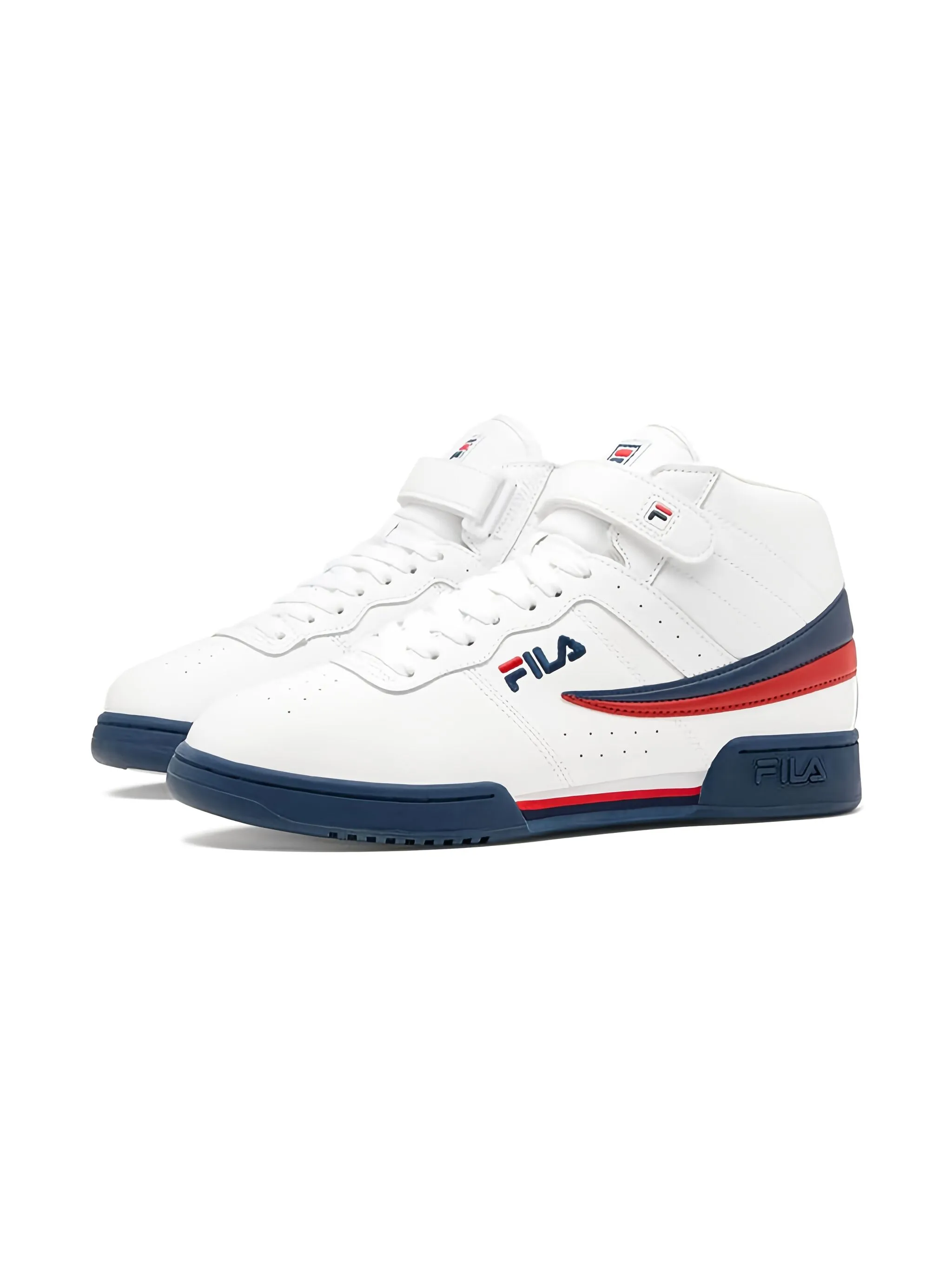 Кроссовки F-13 White/Navy/Red Fila Kids, белый — фото 4