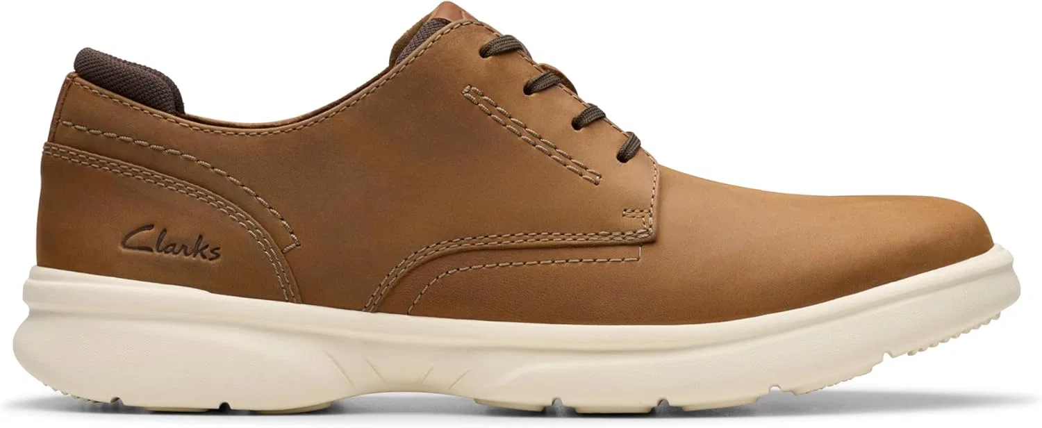 Мужские оксфорды Clarks Bradley Plain, Light Brown — фото 3