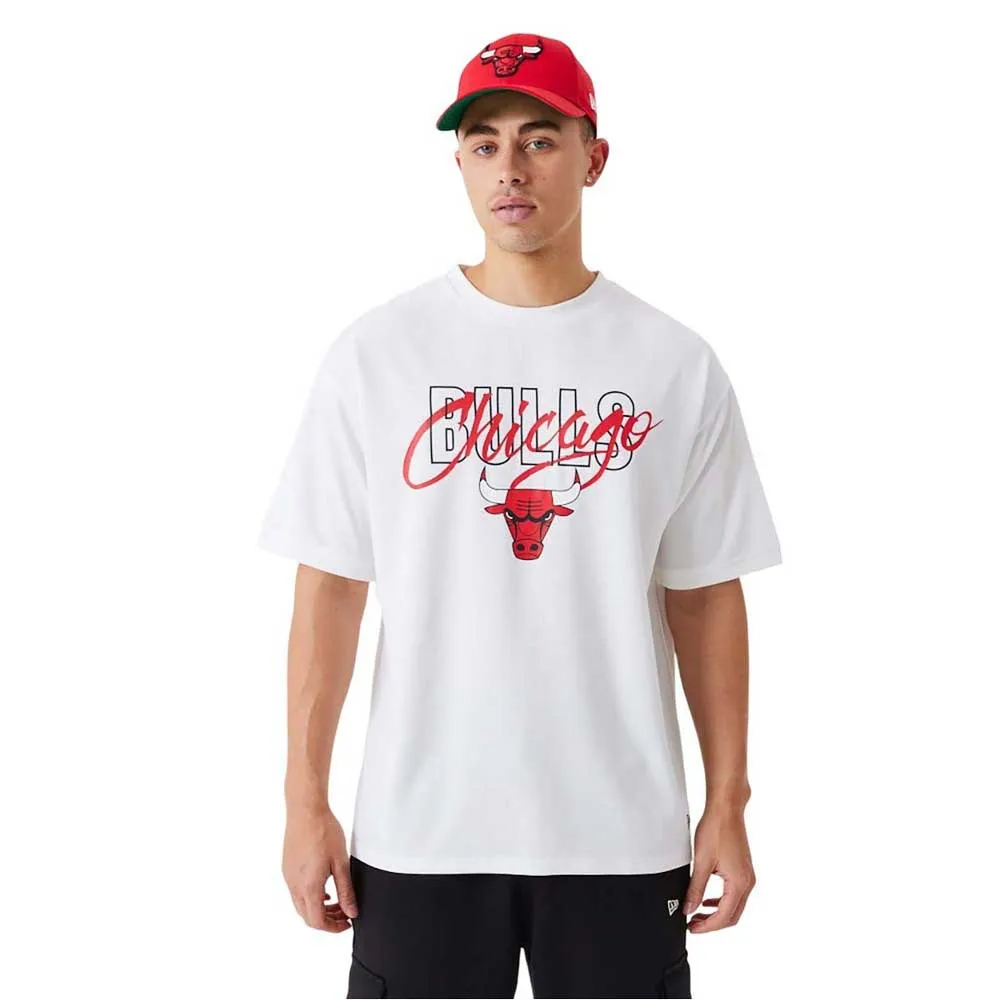 

Футболка с коротким рукавом New Era Script Os Mesh Chicago Bulls, белый