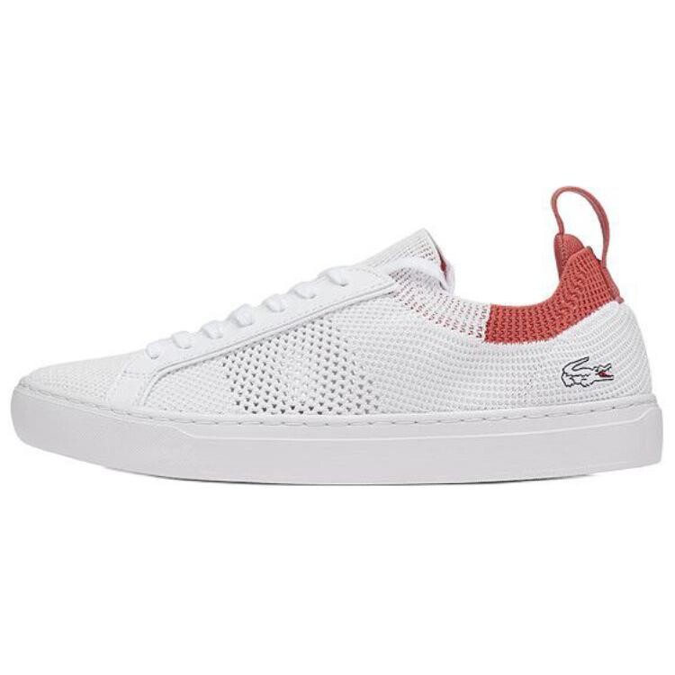 

Кроссовки LACOSTE Skateboarding Shoes Men Low-top White/Red, белый/красный