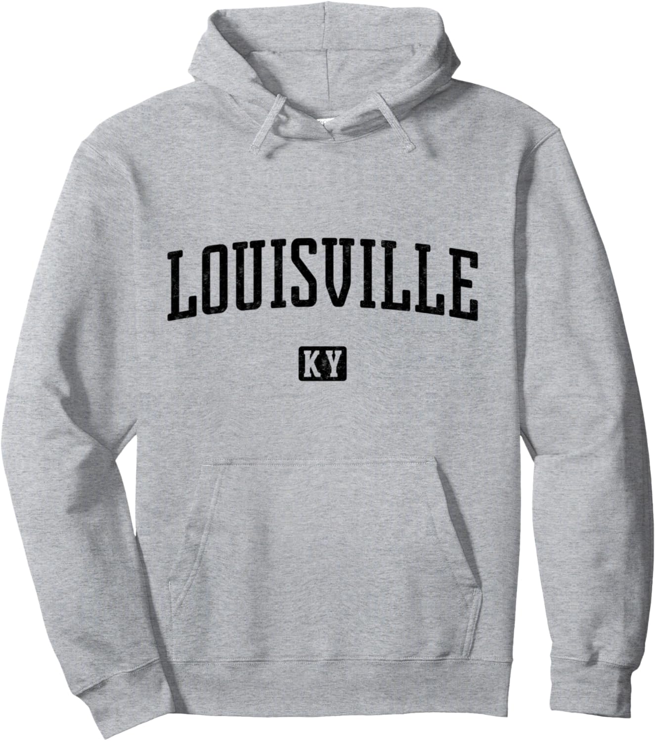 

Винтажная толстовка с капюшоном из Луисвилла, штат Кентукки Louisville Apparel Co, серый