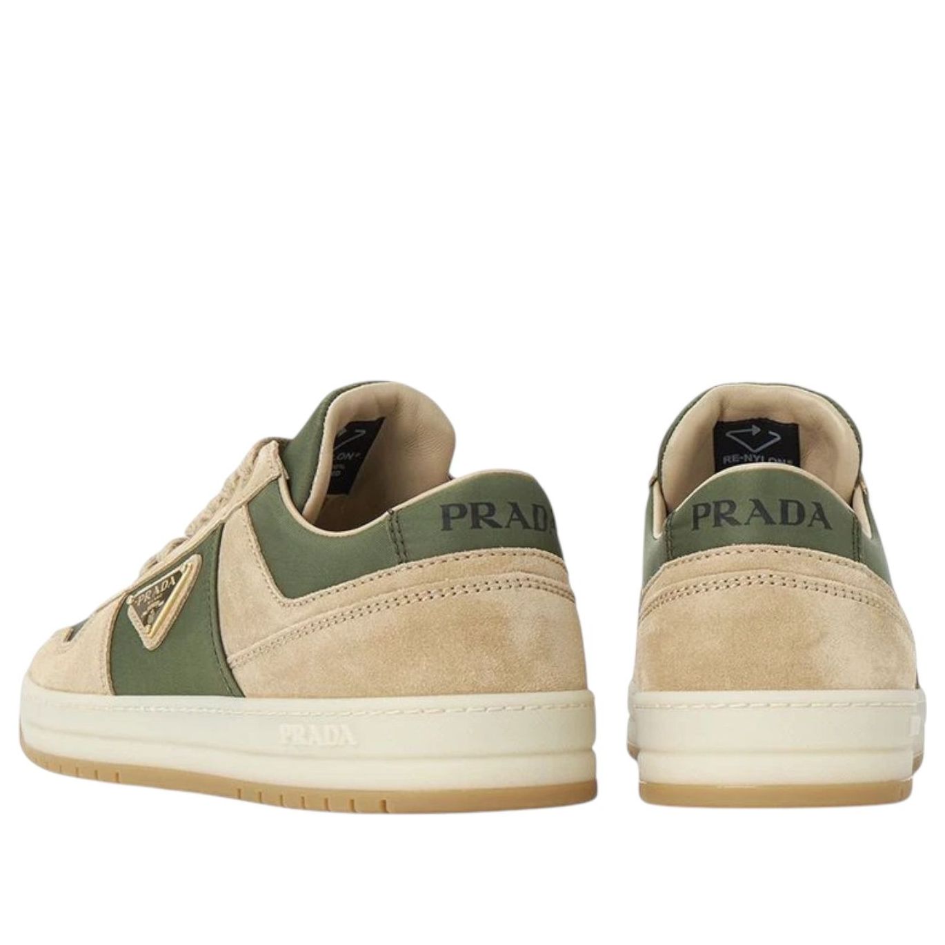Кроссовки (WMNS) PRADA Downtown Leather Low 'Ecru Military' — фото 4