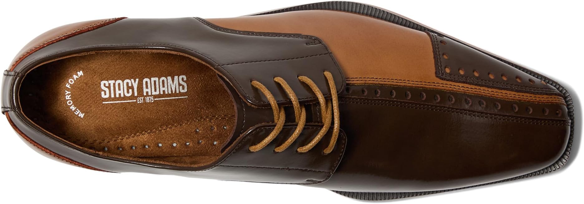 Оксфорды Stacy Adams Men's Palmento Cap Toe Oxford, Brown Multi — фото 2