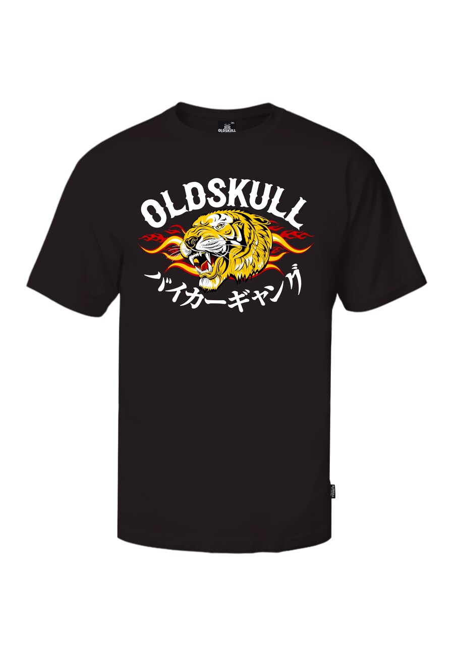 

Рубашка Oldskull Wrldvibe Beast & Flames, черный