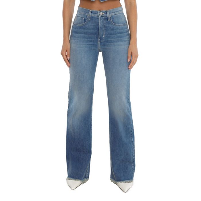 

Джинсы с высокой посадкой Ali Boot Cut в денимовой стирке Rudes Denim, синий