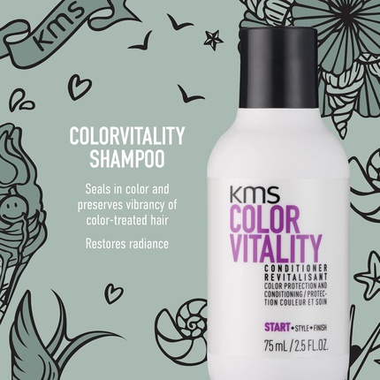 Дорожный набор Color Vitality с шампунем и кондиционером 75 мл KMS — фото 2