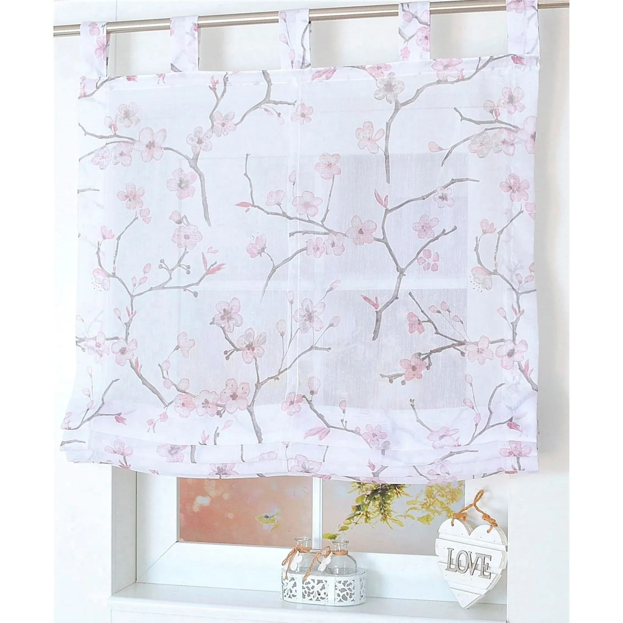 

Heine Home Римская штора с петлями, цвет weiß-rosé