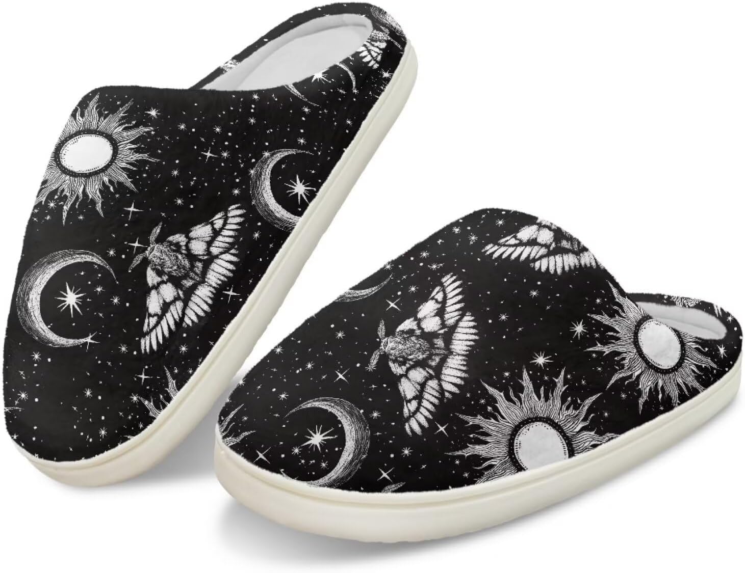 

Мягкие тапочки для женщин, домашние милые тапочки для подростков, размер 4-12 Cugasmaru, Sun Moon