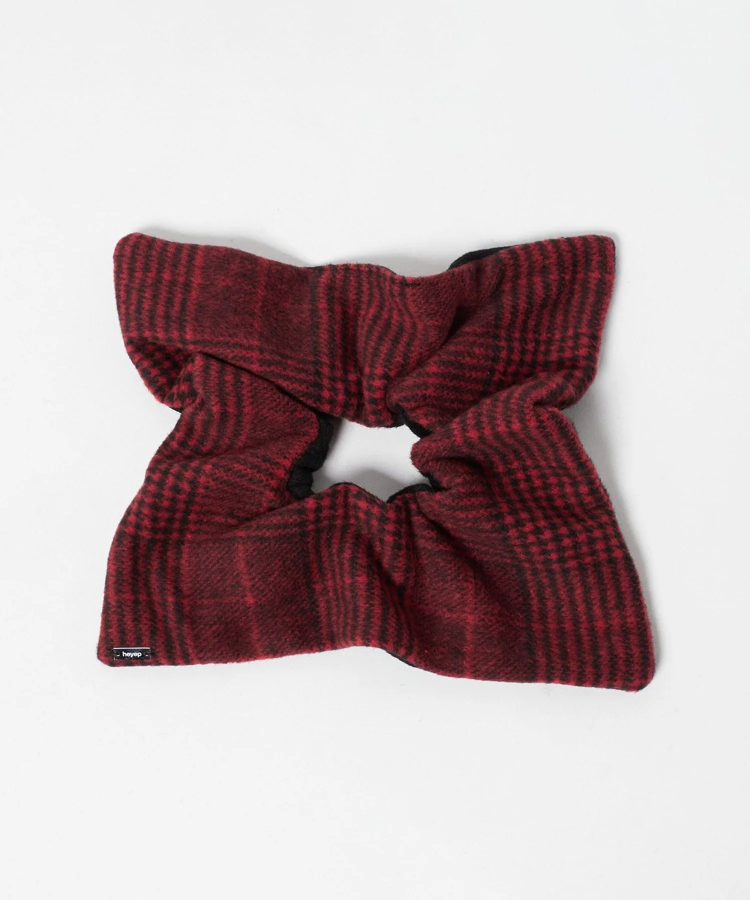 Клетчатая квадратная резинка для волос Beauty&Youth United Arrows, WINE — фото 4