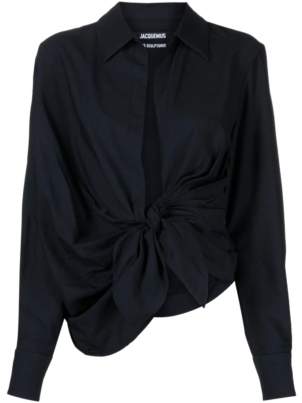 

Драпированная рубашка La Chemise Bahia JACQUEMUS, синий