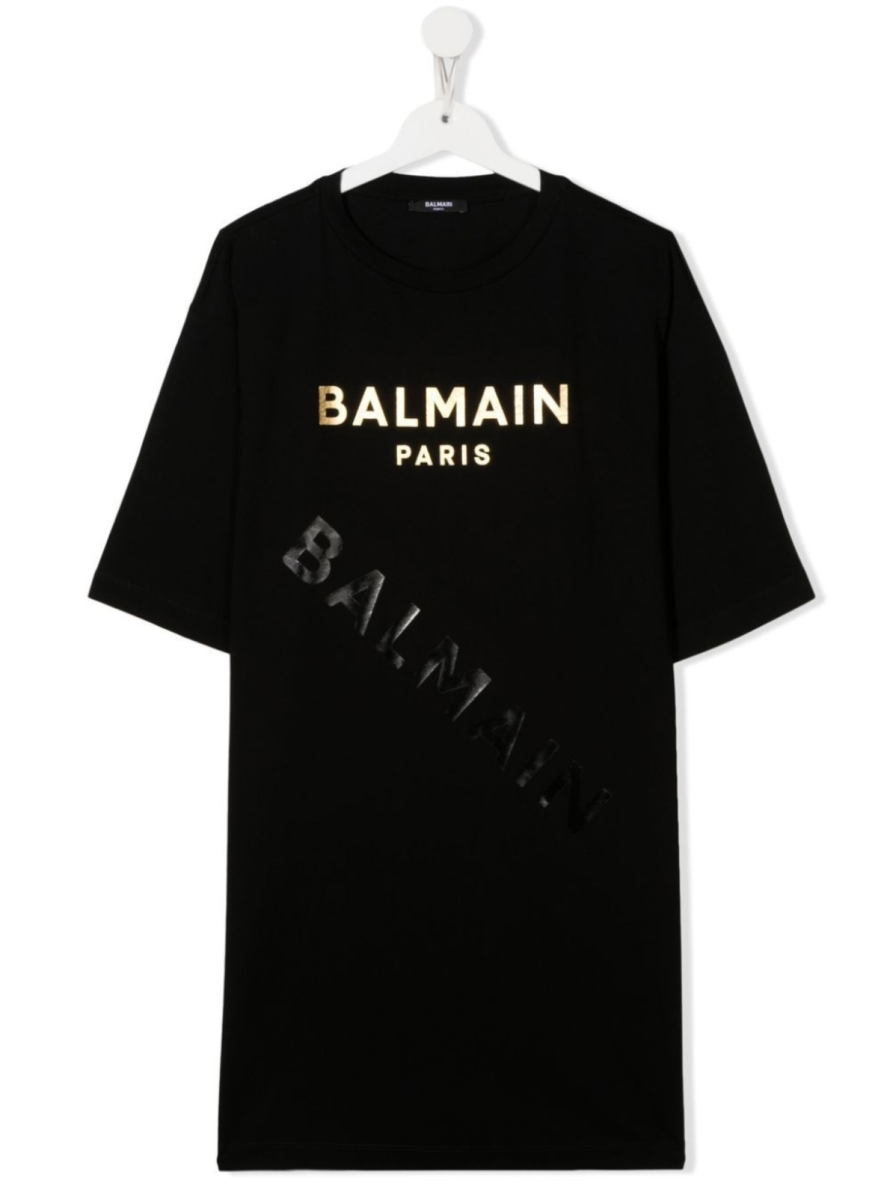 

Balmain Kids платье-футболка с логотипом, черный