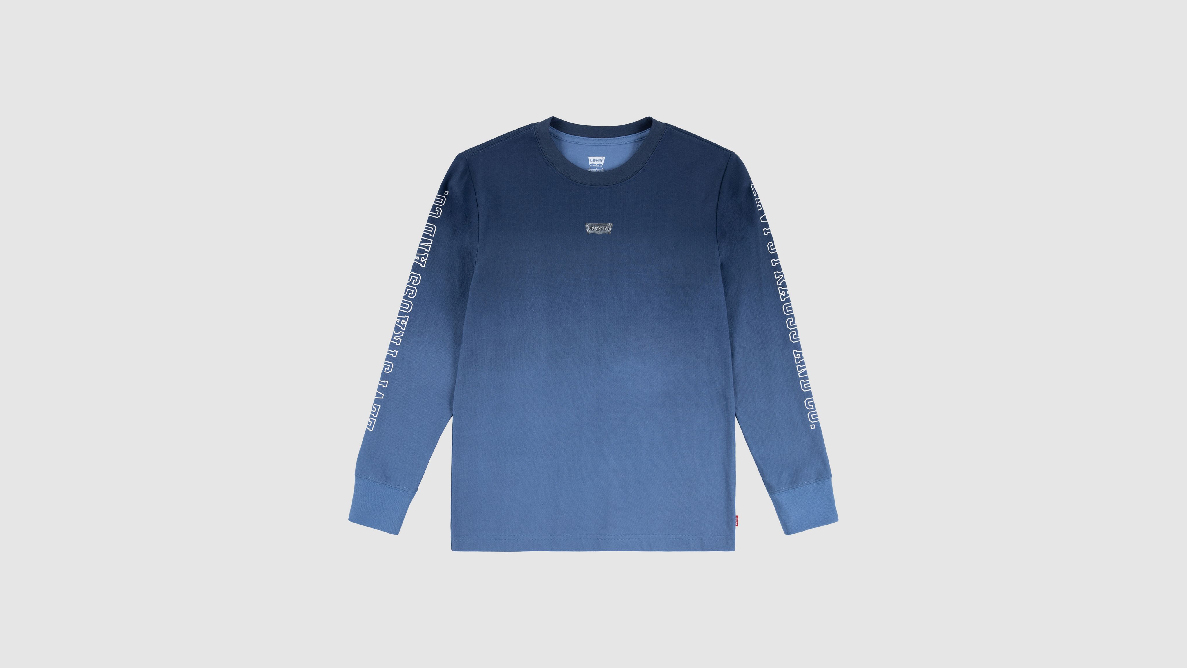 

Футболка Ombre Ls, большие мальчики, S-xl Levi's, Quiet Harbor - Blue