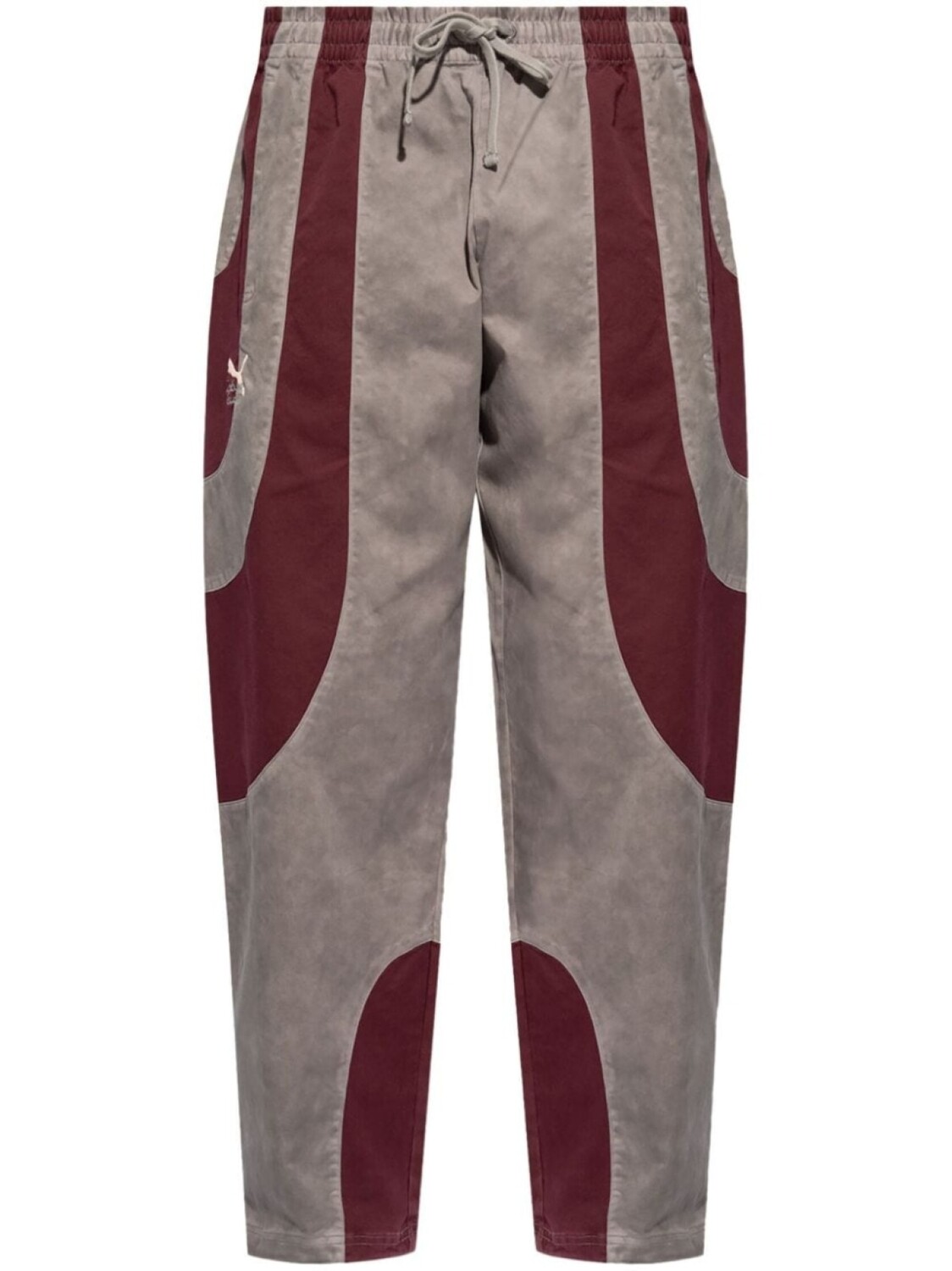 

PUMA брюки из хлопка со вставками, красный