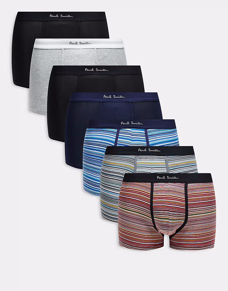 

Paul Smith 7 упаковок боксеров с логотипом в нескольких цветах PS Paul Smith