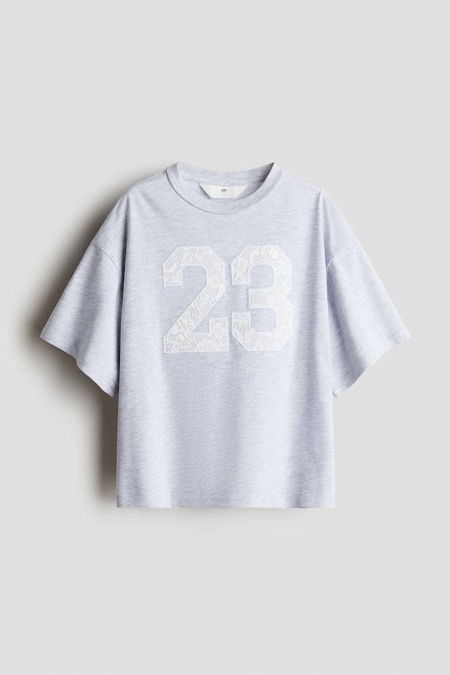 

Футболка с текстовым мотивом H&M, мультиколор
