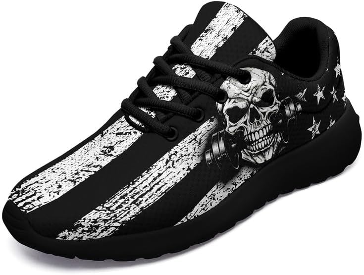 

Модные кроссовки с черепом для мужчин и женщин, розовые и черно-красные, повседневные, легкие, унисекс, для бега, тенниса и ходьбы Awsole