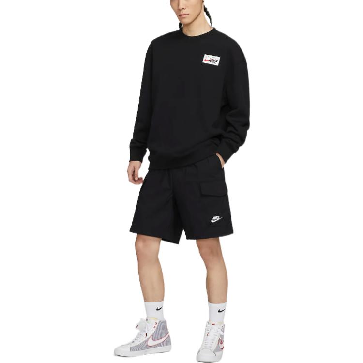 Nike Толстовка CNY Collection мужская черная с круглым вырезом Moderate Regular — фото 4