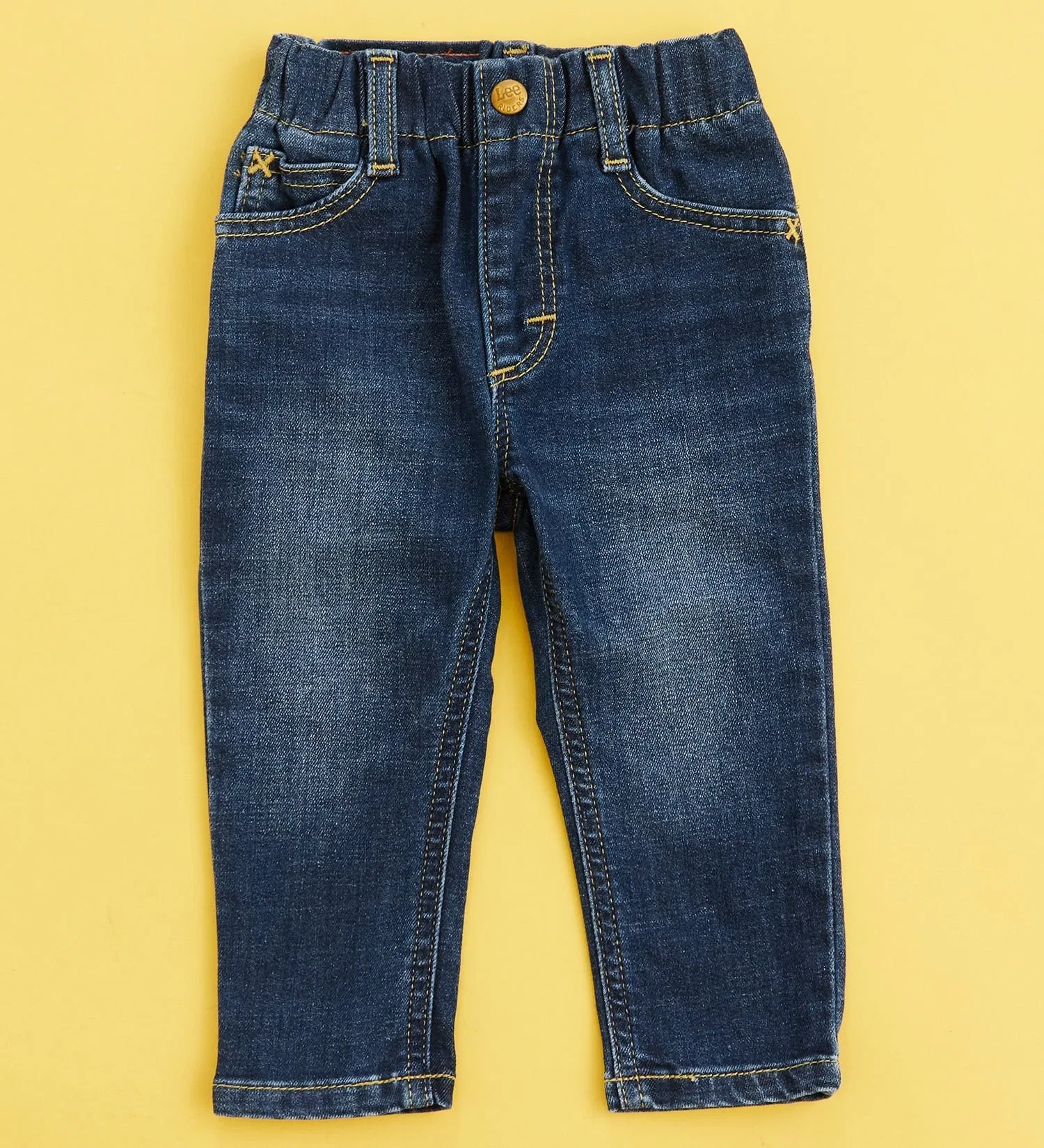 Джинсовые брюки Baby Stretch Straight Denim Pants (80-100 см) Lee, Medium blue