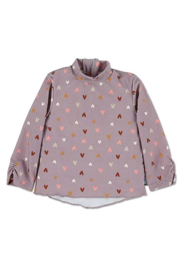 Langarmschwimmshirt herz жилет от сыпи Sterntaler, Lilac