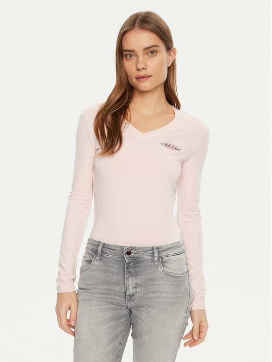 

Блузка обычного кроя W4YI21 J1314 Guess Jeans, розовый