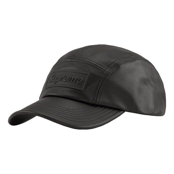 

Бейсболка gore-tex leather camp cap 'black' Supreme, черный