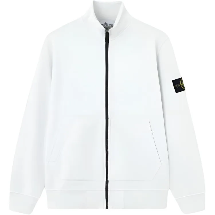 Свитшот с логотипом на молнии STONE ISLAND, Sky Blue