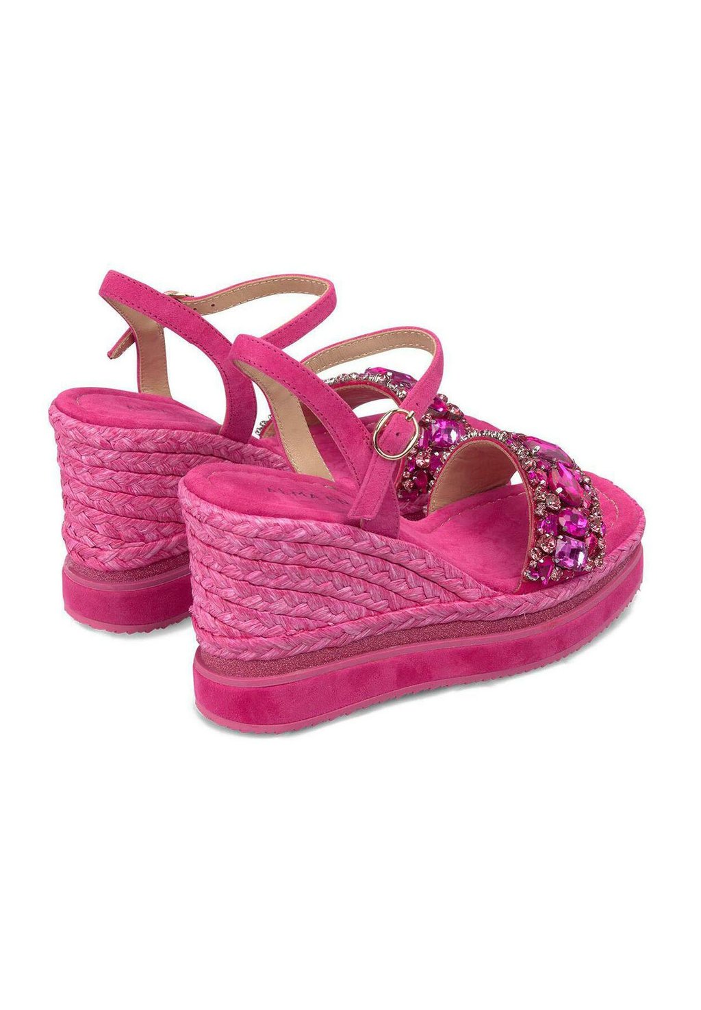 Босоножки на танкетке CON CIERRE HEBILLA - High heeled sandals Alma en Pena, цвет Fucsia Jaspeado — фото 4
