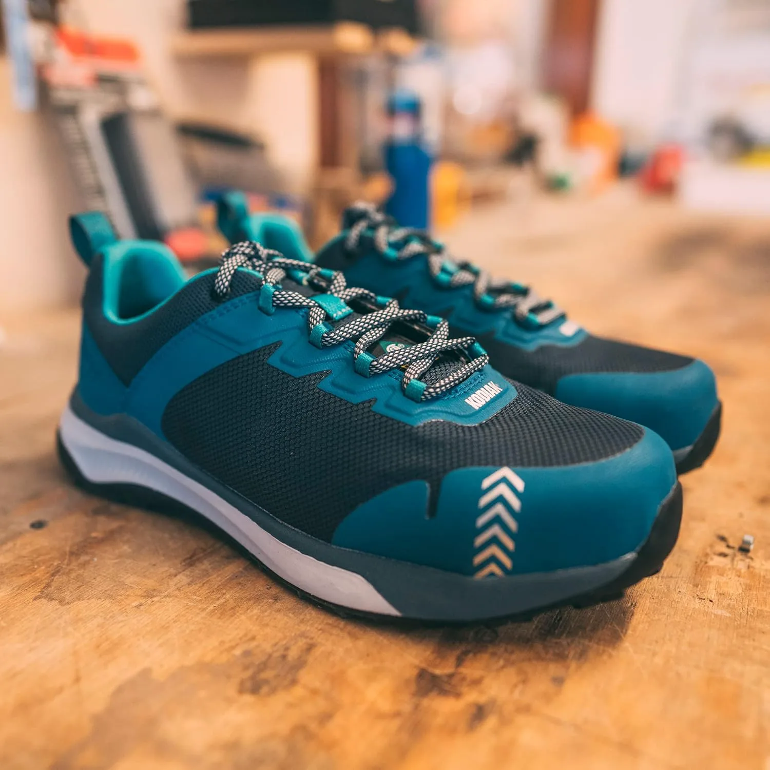 

Мужские рабочие кроссовки Kodiak Quicktrail Low с нанокомпозитным носком для защиты, промышленного назначения, темно-синий