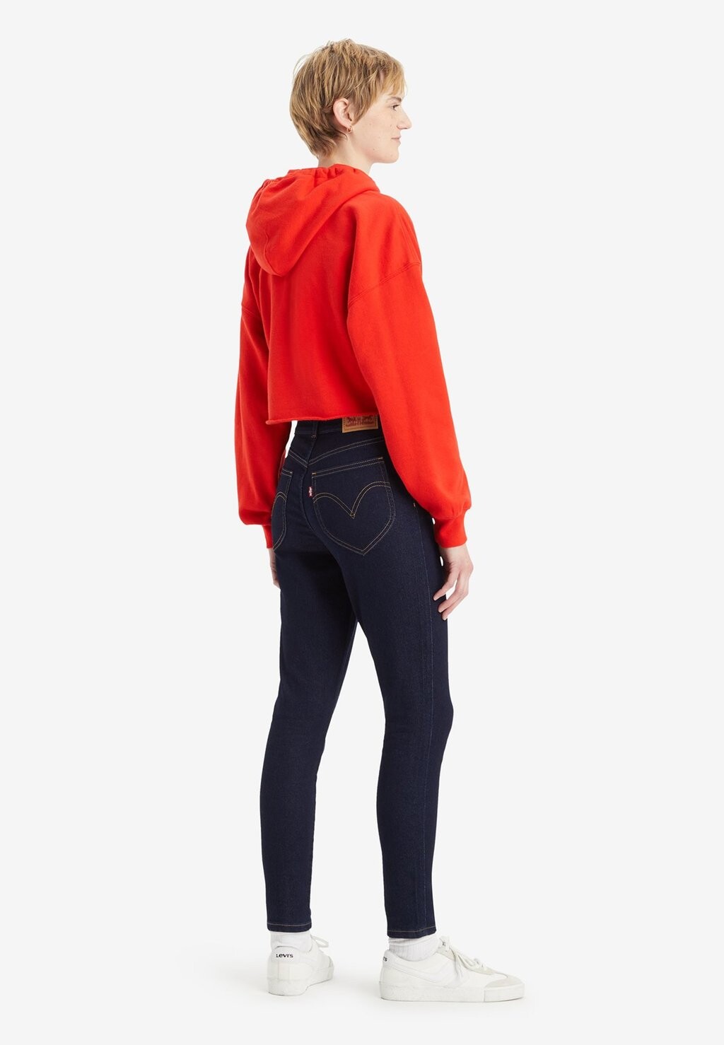 Джинсы скинни RETRO HIGH SKINNY Levi's, темно-синий деним — фото 4