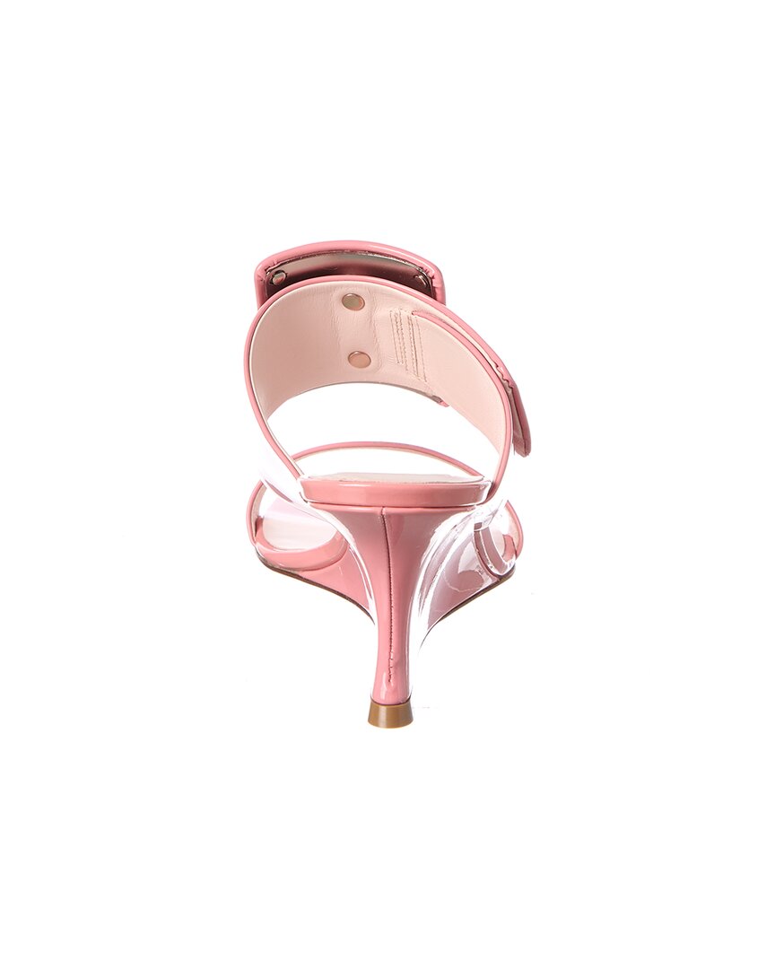 Roger Vivier Viv In The City Patent Wedge Sandal, розовый — фото 3