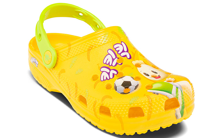 Сандалии Crocs x Nongshim Classic Clog 'Banana Kick', желтый — фото 4