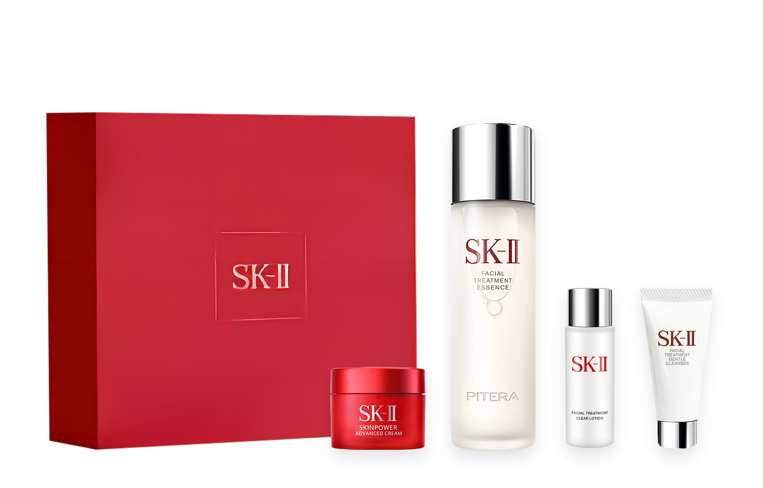 SK-II Набор SK II Serum Lotion Big Red Bottle Box Skincare Sets успокаивающий, увлажняющий и освежающий комплект из четырех предметов/комплект из пяти предметов — фото 2